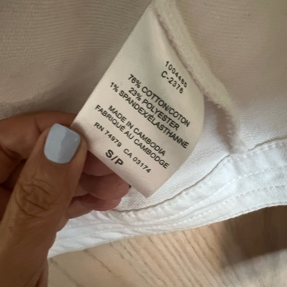 Women's Denim White 2016 PARASUCO Jacket Size S Metal Button Front almost new - Picture 3 of 3